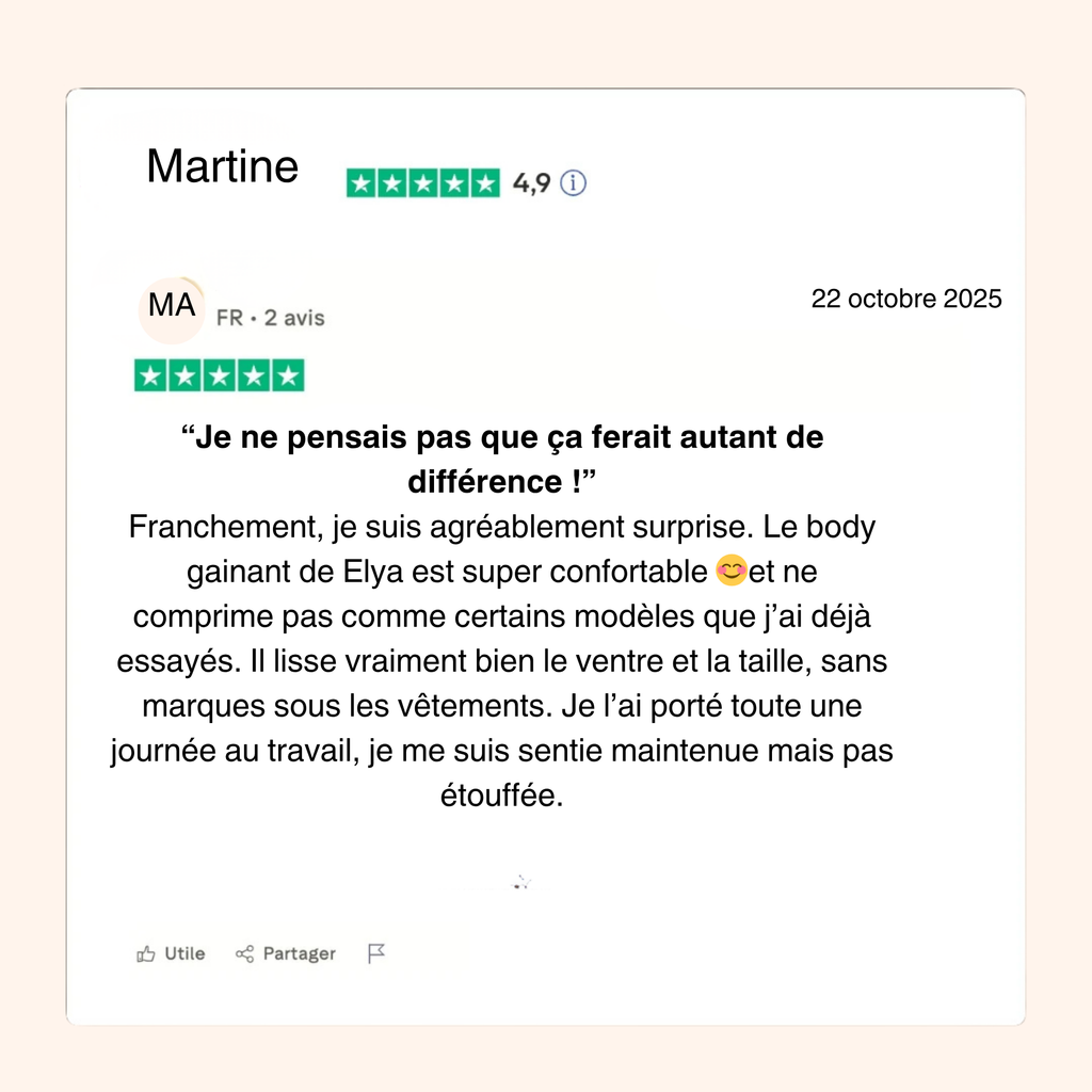 Body  ultra-gainant | Effet ventre plat immédiat