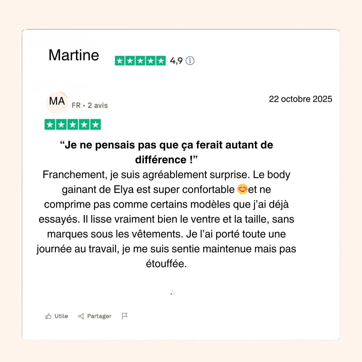 Body  ultra-gainant | Effet ventre plat immédiat