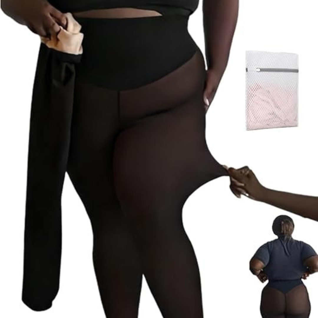 Collants doublés en polaire Translucide