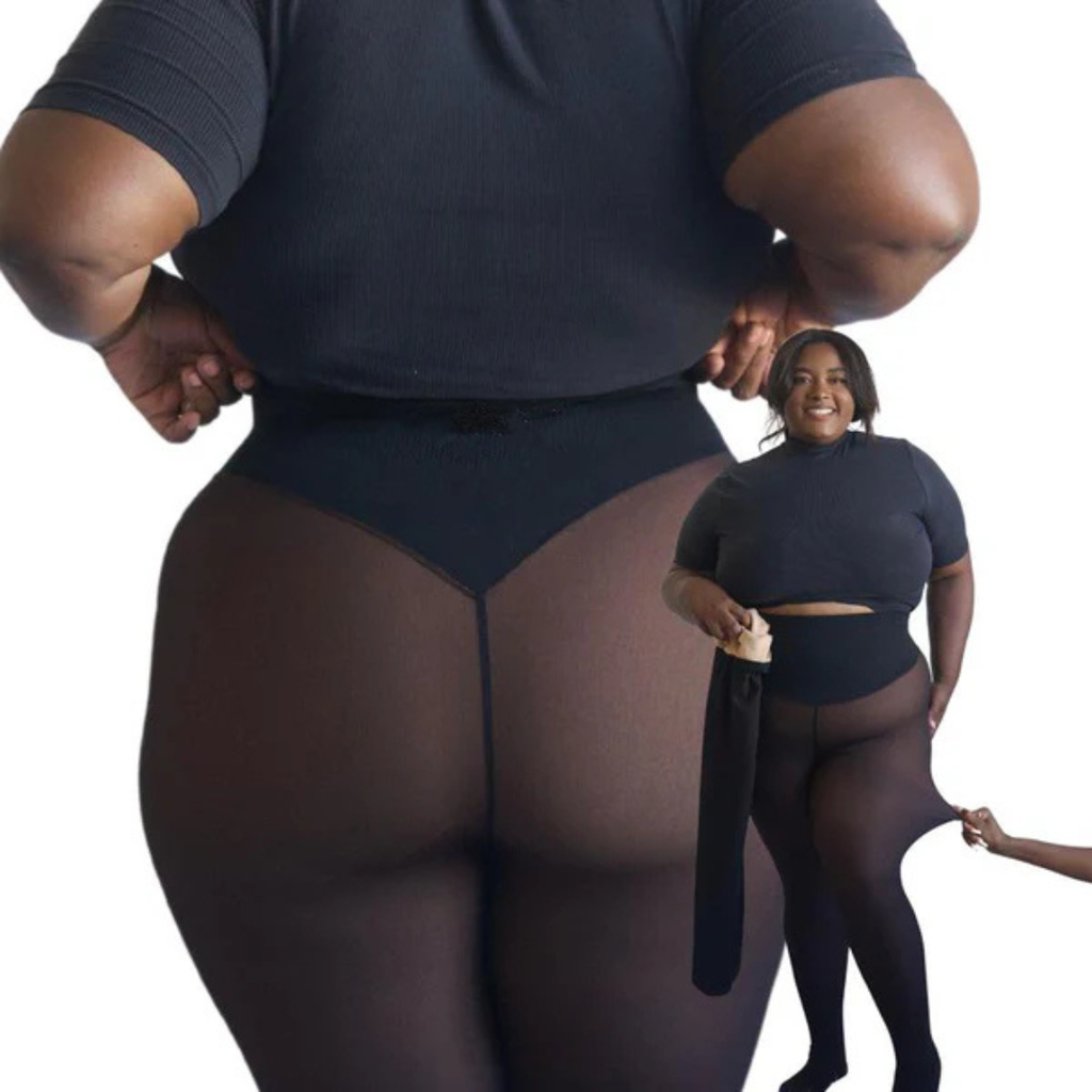 Collants doublés en polaire Translucide