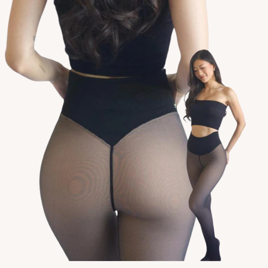 Collants doublés en polaire Translucide